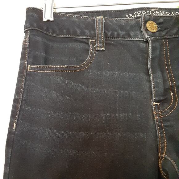 American Eagle Jeans Jeggings Women’s 6 Long Blue Stretch - Picture 2 of 9